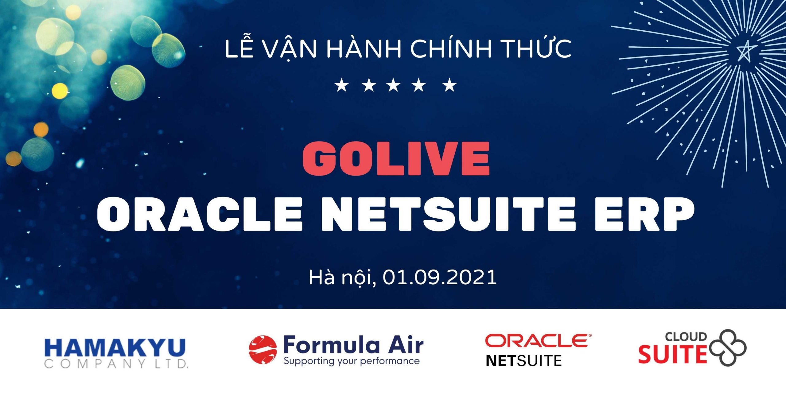 Golive hệ thống ERP quản trị hợp nhất Formular Air Vietnam & Hamakyu