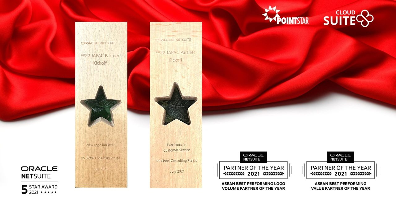 SuiteCloud (PointStar) 5-Star Partner với 5 giải thưởng của Oracle NetSuite