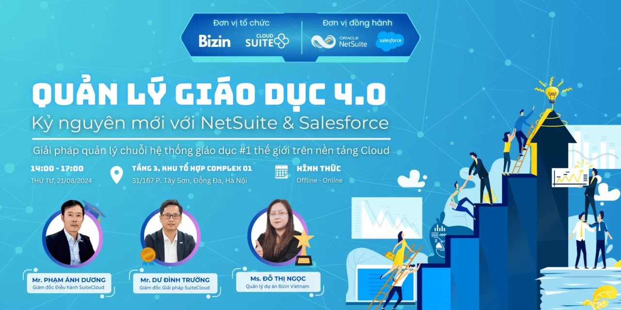 Workshop: Quản lý giáo dục 4.0: Kỷ nguyên mới với NetSuite & Salesforce